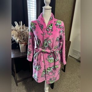 Star Wars Pink Grogu Plush Robe for girls